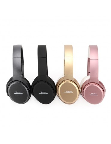 BT 5.0 On Ear Headphones with Mic Portable Foldable Headset Stereo Bass Earphones Adjustable Headband TF Card Slot AUX IN FM Radio