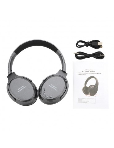 BT 5.0 On Ear Headphones with Mic Portable Foldable Headset Stereo Bass Earphones Adjustable Headband TF Card Slot AUX IN FM Radio