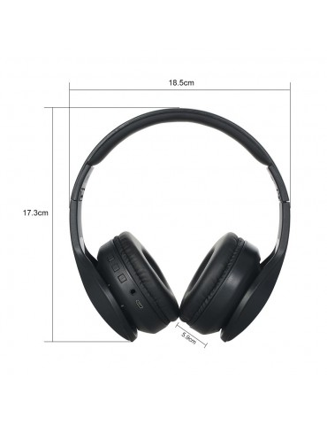 OY712 Bluetooth 5.0 Wireless Headphones Noise Cancelling Over Ear Gaming Headset AUX IN Foldable Ear Cups with Built-in Microphone for Travel Home Office