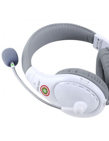 A566H Computer Wired Headphone Student Lightweight Noise Cancelling Headset with Microphone for Online Study Education Test