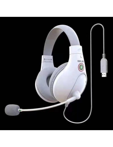 A566H Computer Wired Headphone Student Lightweight Noise Cancelling Headset with Microphone for Online Study Education Test