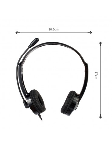 H58 Computer Wired Headphone Office Bussiness Lightweight Noise Cancelling Headset with Microphone