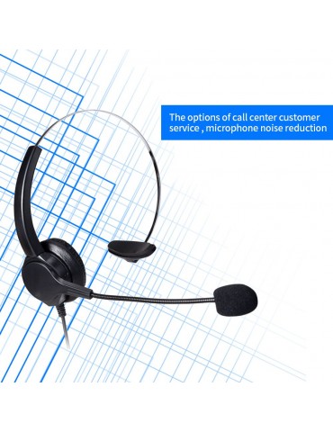 Communication Headset Comfort And Clear Call All In One 330°Adjustable Ear Plate Double Noise Reduction The 3.5MM Connector