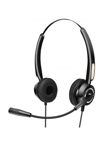 Communication Headset Lightweight Steel Rod Noise Resistant And Durable Compatibility Flexible Architecture The USB Connector
