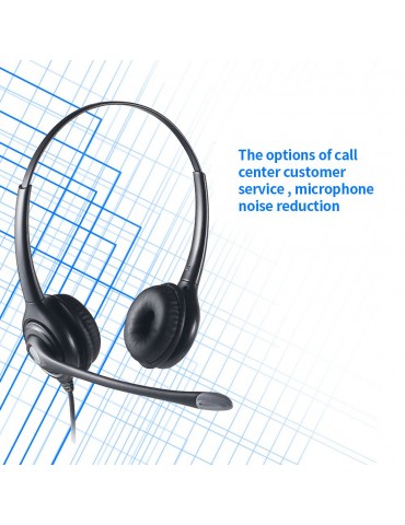 Communication Headset Noise - cancelling Hearing Protection Clear Call Convenient Solid Material Adjustable The 3.5MM Connector