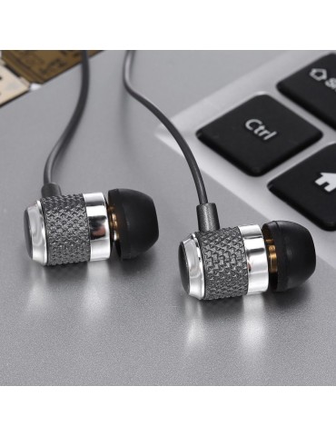 3.5mm Wired Headphone In-Ear Headset Stereo Music Smart Phone Earphone Earpiece Hands-free with Microphone