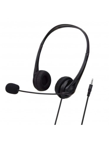 SY490MV Call Center Wired Headset 3.5MM Plug With Microphone Telephone Operator Headphone Noise Canceling for Computer Phones Desktop Boxes