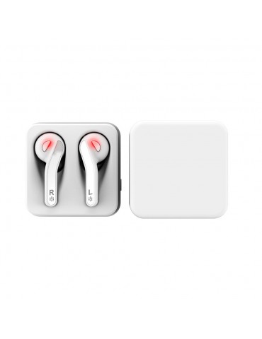 BT Earphone True Wireless Stereo Earbud Headset for Phone White