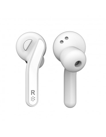 BT Earphone True Wireless Stereo Earbud Headset for Phone White