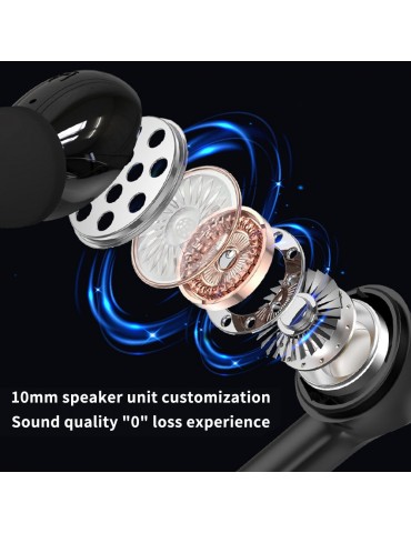 TWS ENC Noise Cancelling Headphones P9 BT Wireless Earphones Double Mark ENC Noise-cancelling calls Long Battery Life  Black