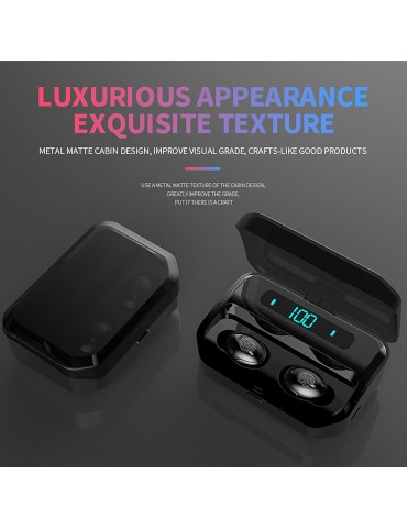 G12 BT5.0 Earphones Fingerprint Touch Control Wireless HiFi Sound Stereo Bass With Mic Handsfree Wireless Mini Earbuds Sports In-ear Headset for iphone Smartphone