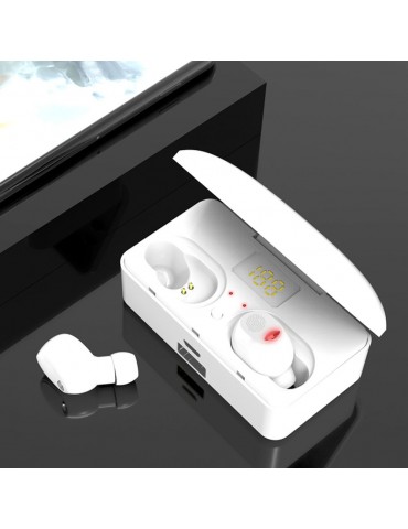 G10 True Wireless Stereo Earphones BT 5.0 Wireless Mini Sports Earbuds 9D HiFi Sound Headset HD Call Noise Reduction Headphones LED Digital Power Display Fingerprint Touch Control