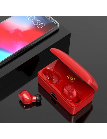 G10 True Wireless Stereo Earphones BT 5.0 Wireless Mini Sports Earbuds 9D HiFi Sound Headset HD Call Noise Reduction Headphones LED Digital Power Display Fingerprint Touch Control