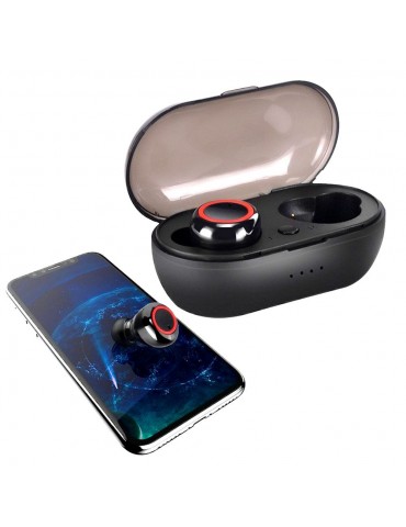 A10 True Wireless Earphones BT V5.0 Stereo Headset Sports Mini Earbuds Handsfree HD Call Headphones With Mic LED Digital Power Display