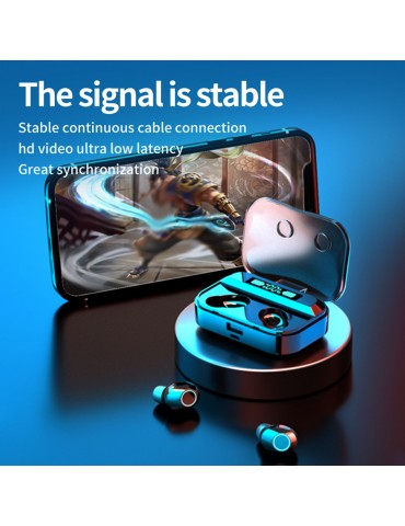 Smart BT Headset Touch Digital Display 5.1 Wireless Waterproof In-Ear Headset HD Sound Quality Bass Noise Reduction