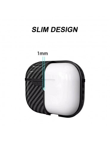 Silicone Protective Case Compatible with Apple AirPods Pro Wireless BT Earphones Case Shockproof Scratch-Resistant Bag Cover Black