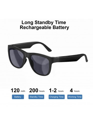 GS01 Smart Sunglasses Wireless BT5.0 Stereo Headset Hands-Free Calling Music Audio Sunglasses Outdoor Cycling Sunglasses Headphones With Mic