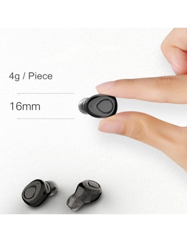 X18 Bluetooth 5.0 True Wireless Headphones Mini Earbuds In-ear Music Earphones Sports Headset CVC6.0 Noise Reduction with Mic Charging Case