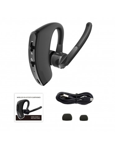 V8 Single Ear BT4.1 Headset 270 Degrees Rotation Handsfree Calls Number Broadcast Long-lasting Battery Life