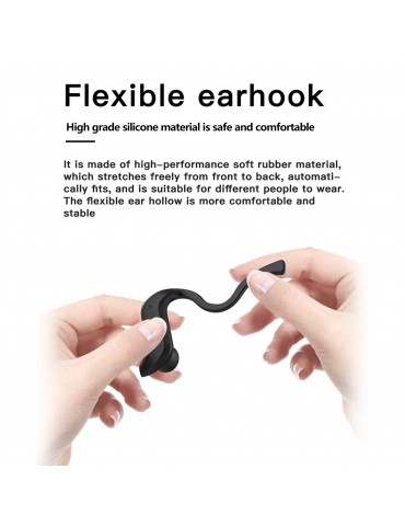 MD03 BT5.0 Wireless Headphones Ear Hook Touch Control IPX5 Waterproof Electric Quantity Display