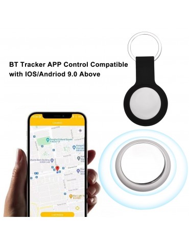 Smart Finder BT Phone Tracker Tag Finder Keychain Case Anti-Lost Device with Silicone Case Protector with Key Ring BT Tracker APP Control Compatible with IOS/Andriod 9.0 Above