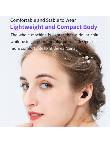 M10A True Wireless Earphone BT 5.1 Mini Headsets Sport Earbuds LED Display HD Call with Mic USB Output Power Bank